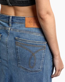 REIMAGINED DENIM FLARED SKIRT, BLUE3, hi-res