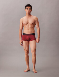 Bold Logo Low Rise Trunks 3 Pack, BLACK/SCOOTER/TURBULENCE, hi-res