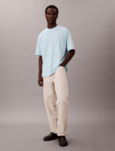 CK Emblem Patch Tee, Airy Blue, hi-res