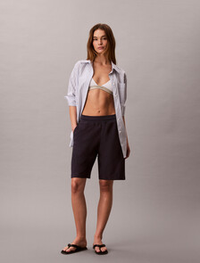 Monogram 標誌棉質毛圈反面短褲, Blue Nights, hi-res