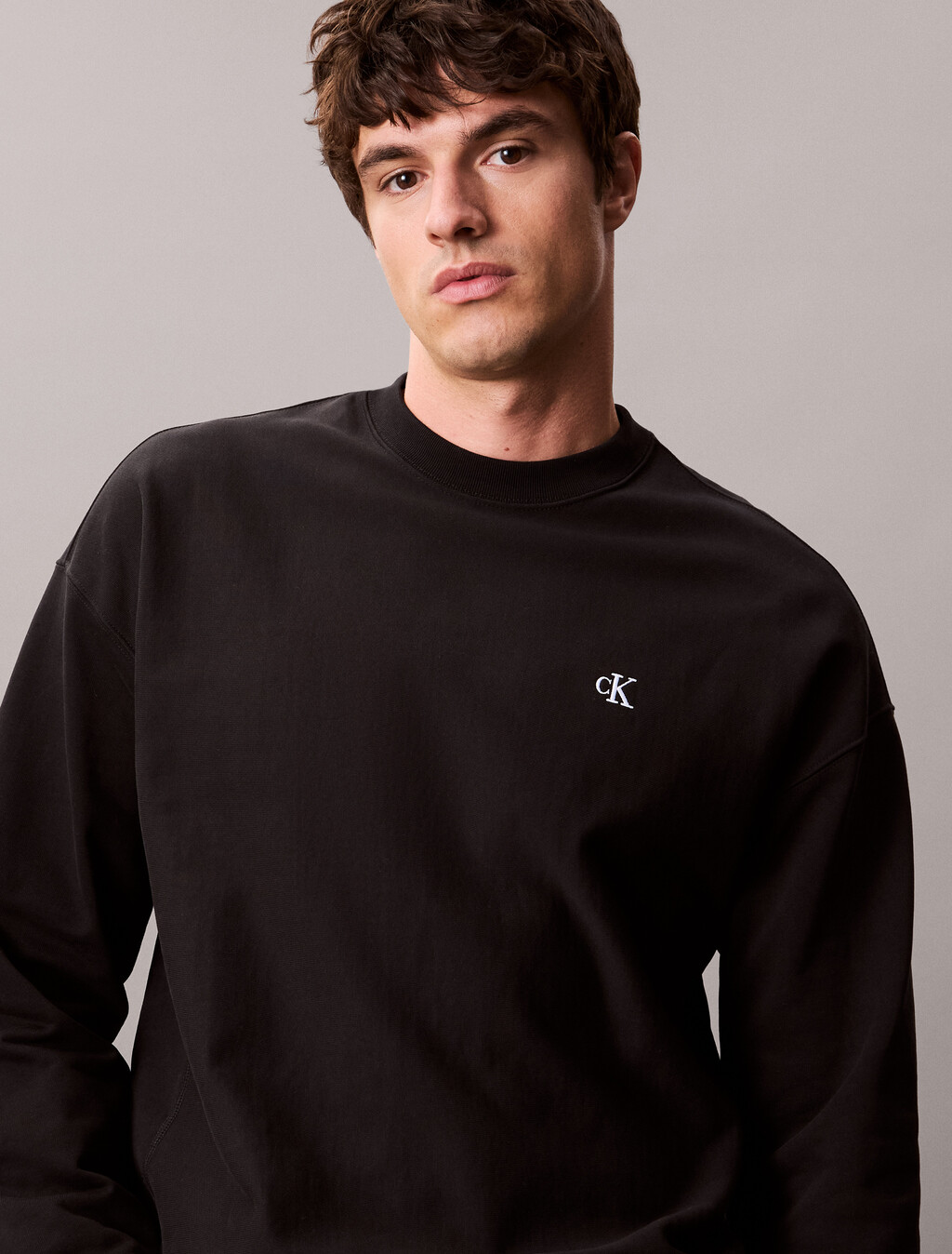 Premium Fleece Relaxed Sweatshirt, Black, hi-res