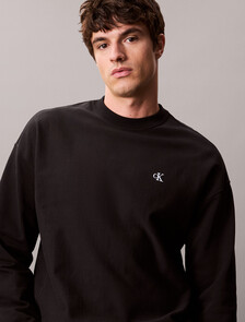Premium Fleece Relaxed Sweatshirt, Black, hi-res