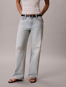 90's Straight Distressed Jeans, DANTE DESTROY, hi-res