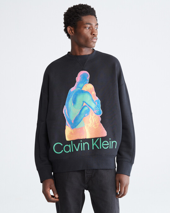 STANDARDS HEAT GRAPHIC TERRY CREWNECK SWEATSHIRT