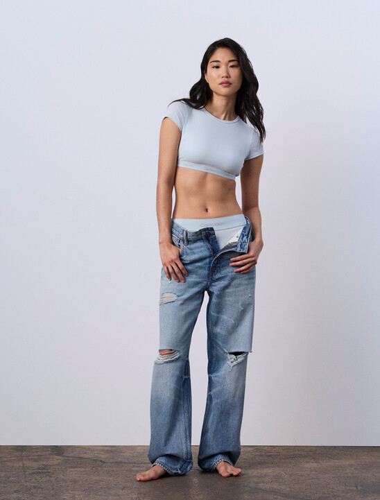 Jung Kook for Calvin Klein Heritage Cotton Lightly Lined T-Shirt Bralette