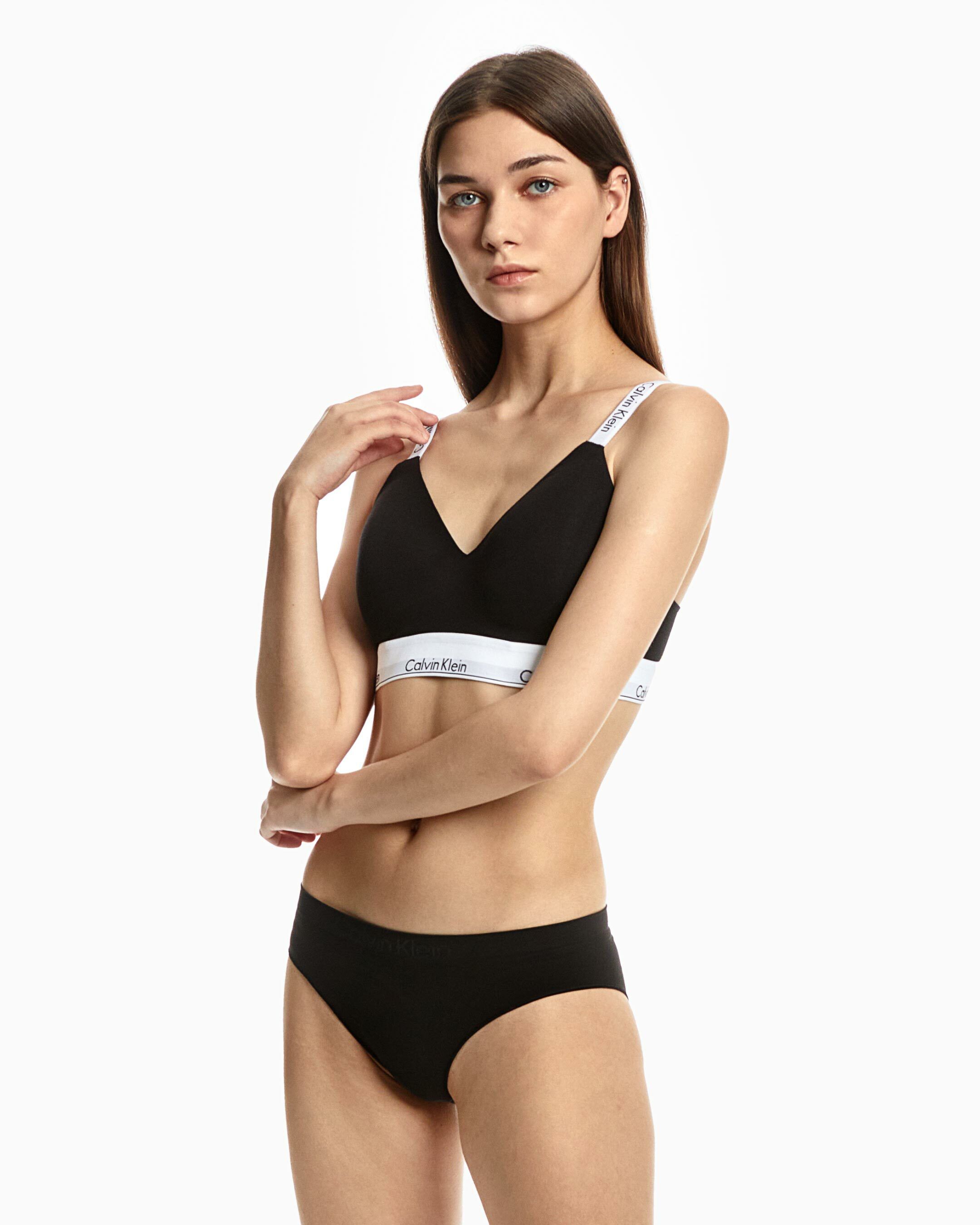 Modern Cotton Lightly Lined Bralette black Calvin Klein Hong Kong