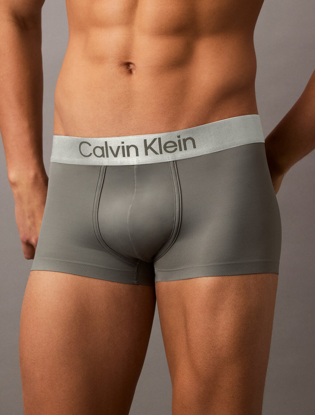 Brushed Microfiber Stretch Low Rise Trunk, Platinum Rust, hi-res