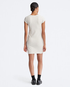 Archive Logo Baby T-Shirt Dress, Vanilla Heather, hi-res