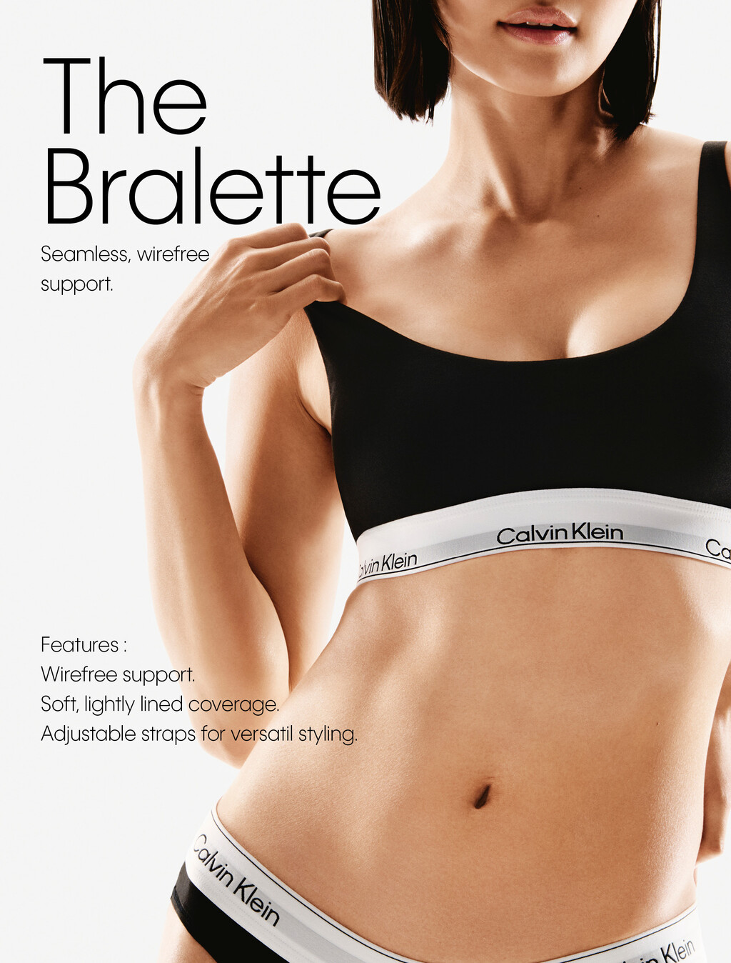 Bralette - Heritage Cotton, Grey Heather, hi-res