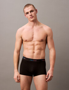 Microfiber Stretch Pride Low Rise Trunk, Black, hi-res