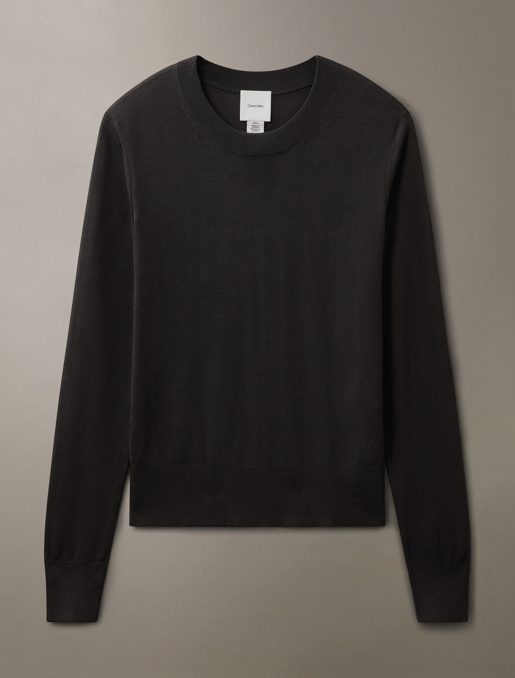Tech Merino Crewneck Sweater, Black, hi-res