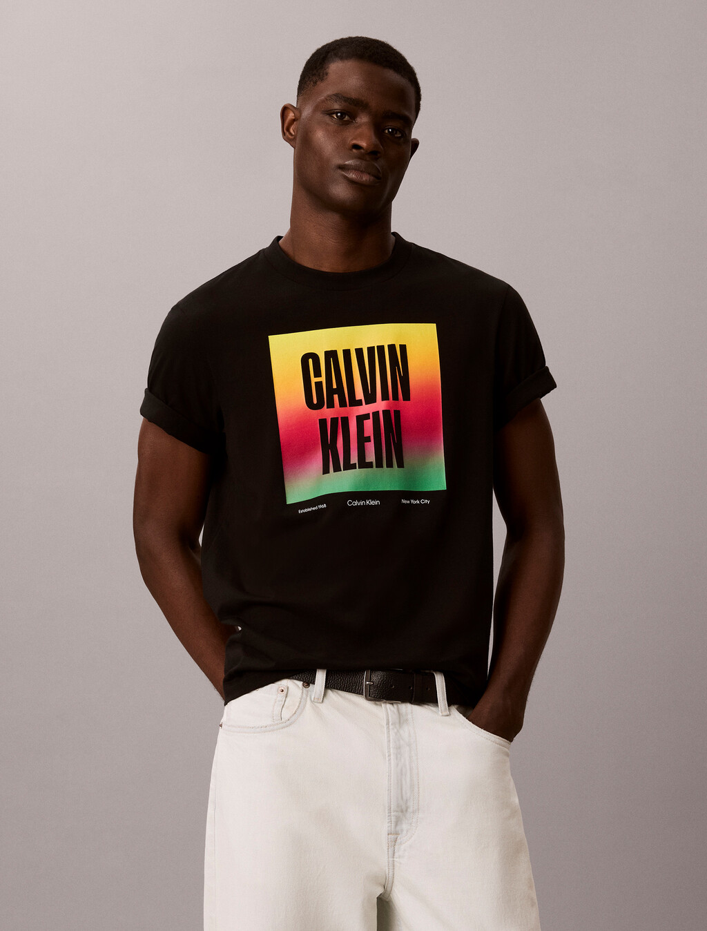 Relaxed Logo T-shirt - Pride, Black, hi-res