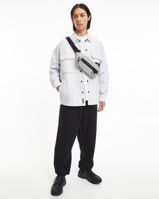 MONOGRAM 徽章格紋裇衫款外套