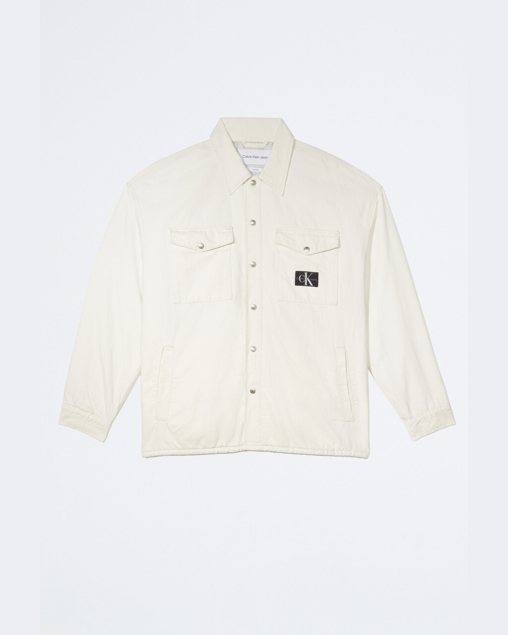 MODERN NEUTRALS OVERSIZED PADDED SHIRT JACKET, Denim Light, hi-res