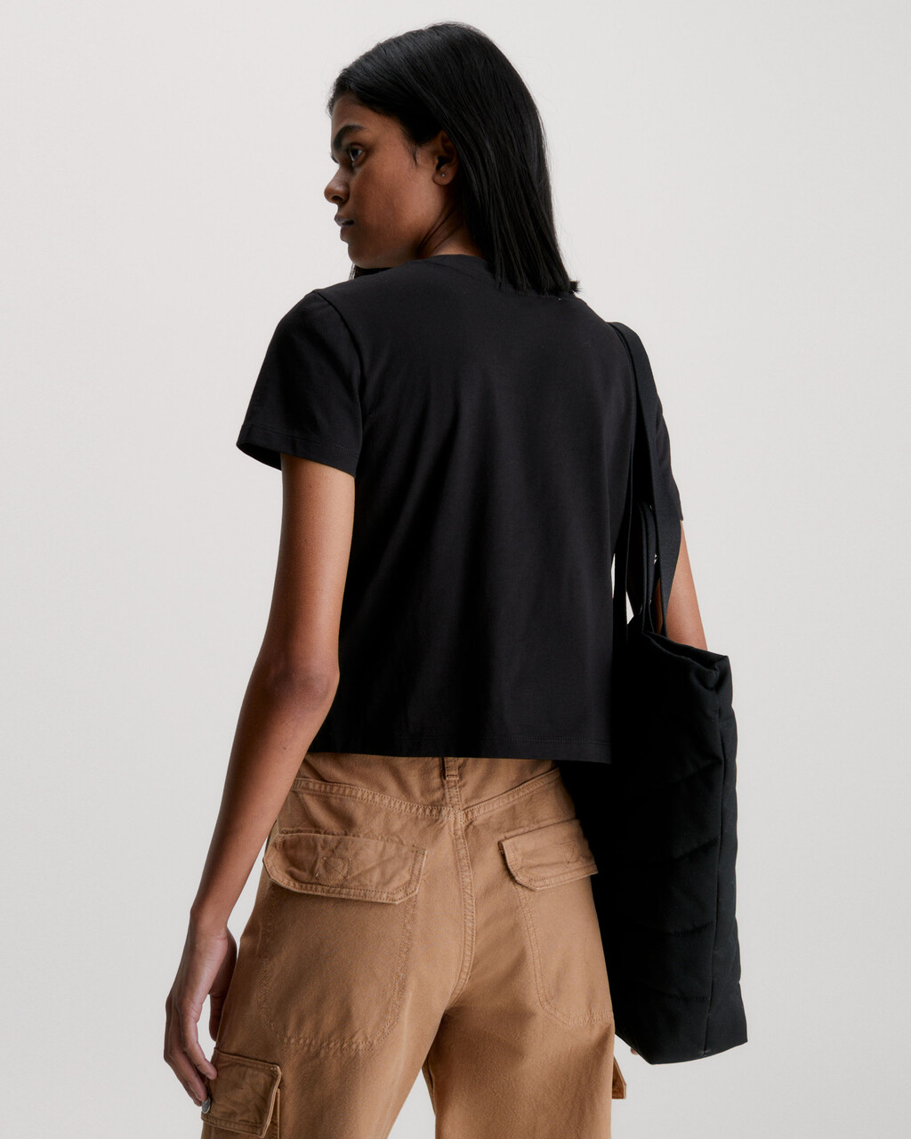 Slim Varsity Logo T-Shirt, Ck Black, hi-res