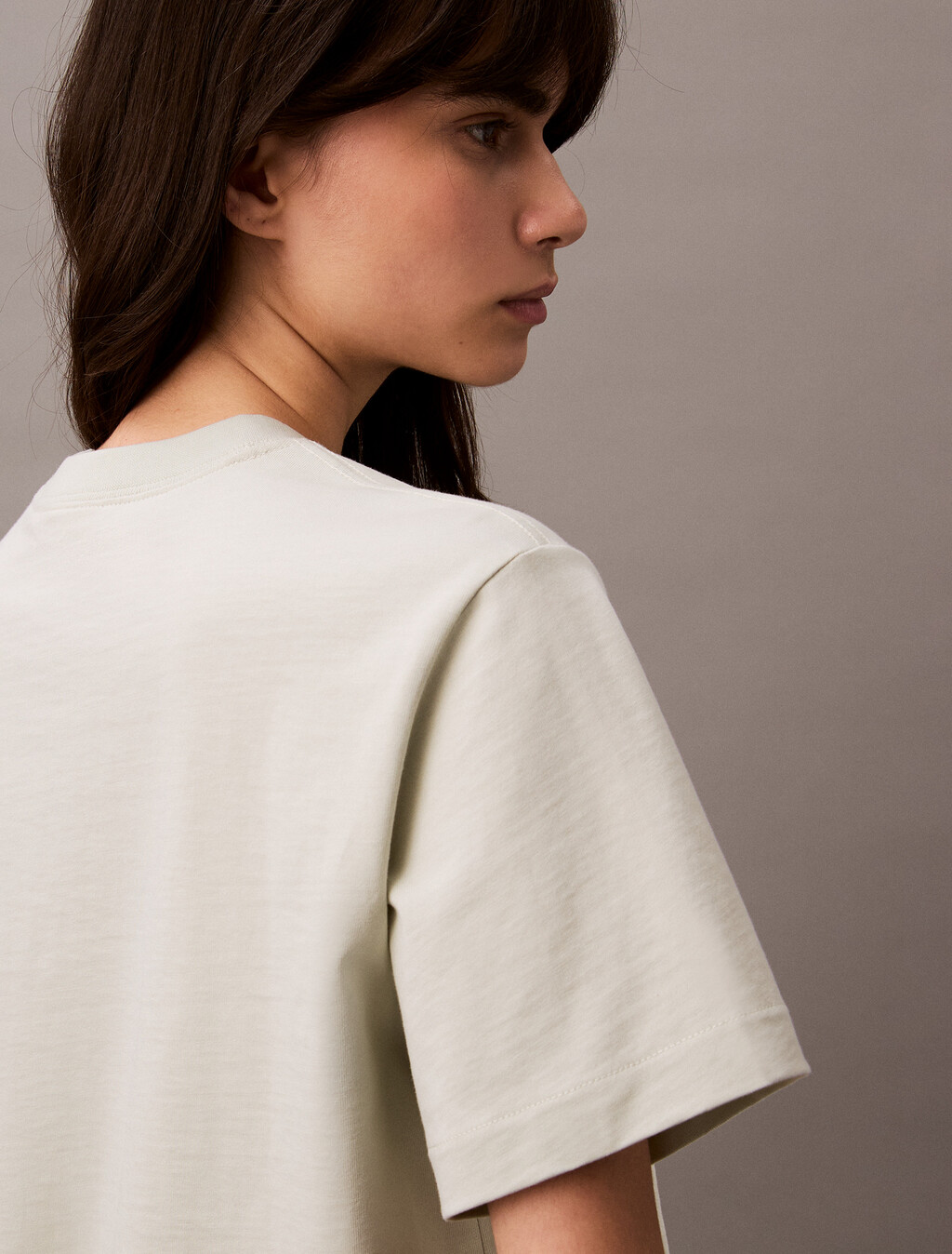 Relaxed Standard Logo Crewneck Tee, Green Tint, hi-res