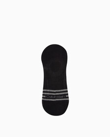 男士MONOGRAM LOGO 隱形襪, BLACK, hi-res