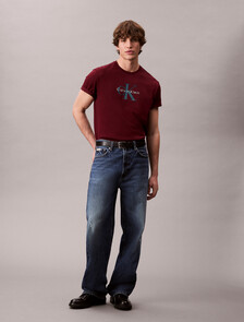 Monogram T-shirt, Deep Rouge, hi-res