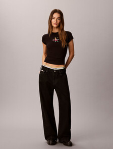 Slim Monogram T-shirt - Pride, Black, hi-res