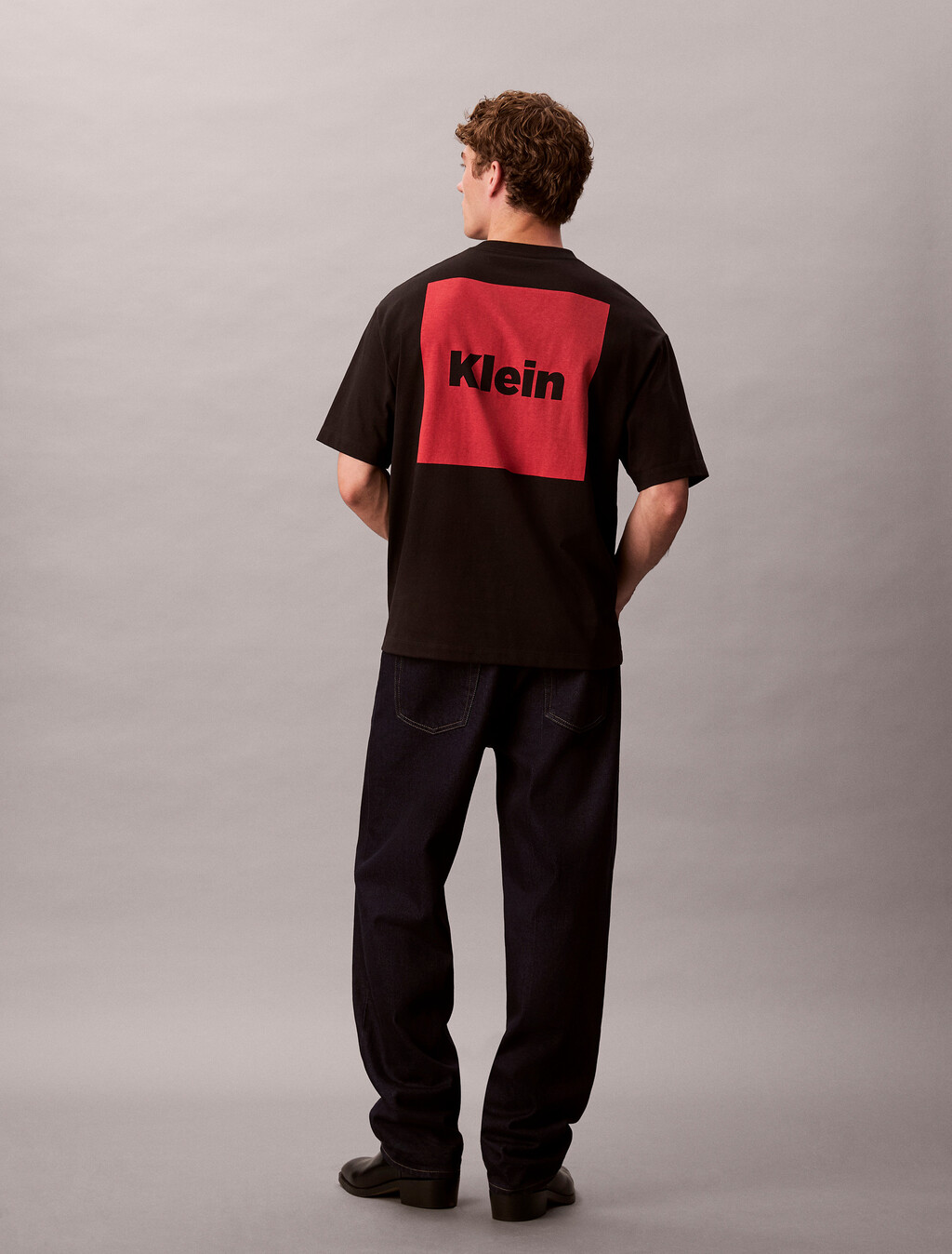 Logo Box Graphic Relaxed T-Shirt, Black, hi-res