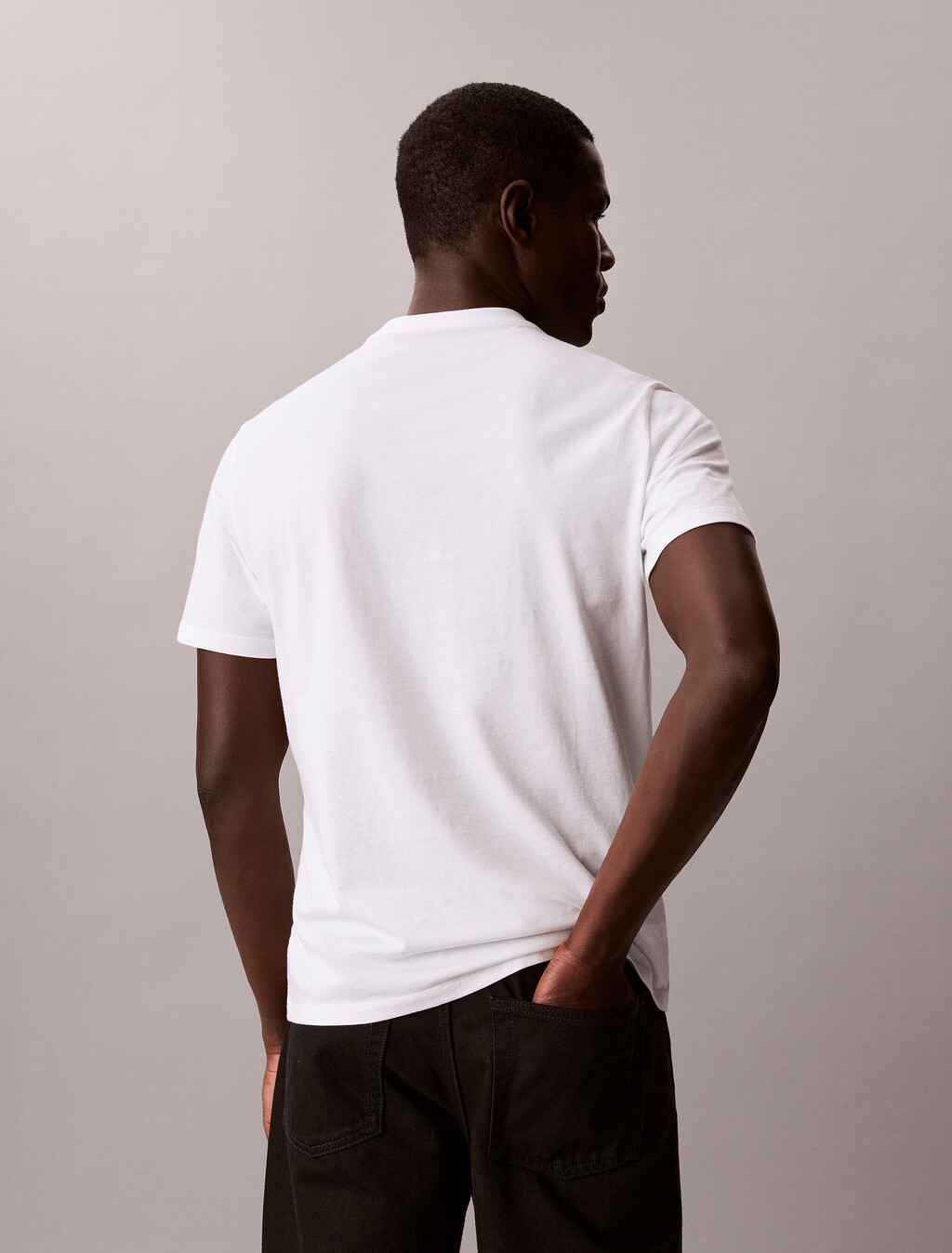 Monogram Crewneck Tee, Bright White, hi-res
