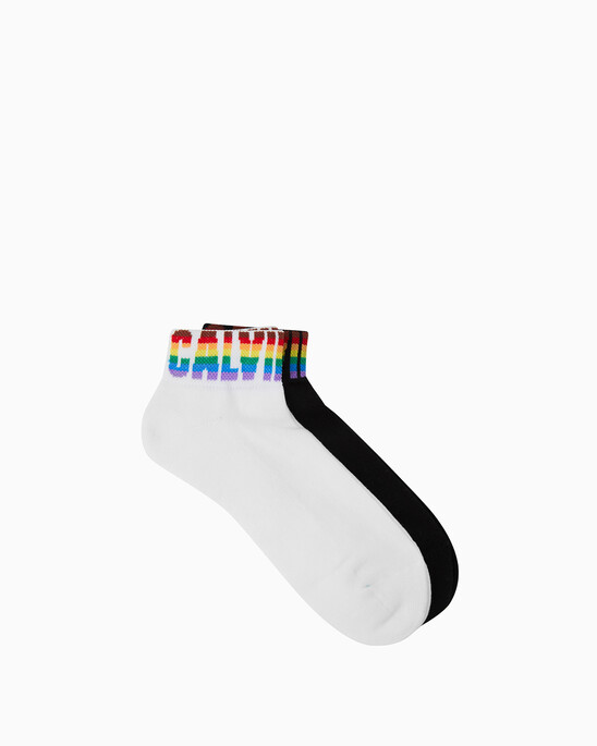 1 PAIR PRIDE MONOGRAM ANKLE SOCKS