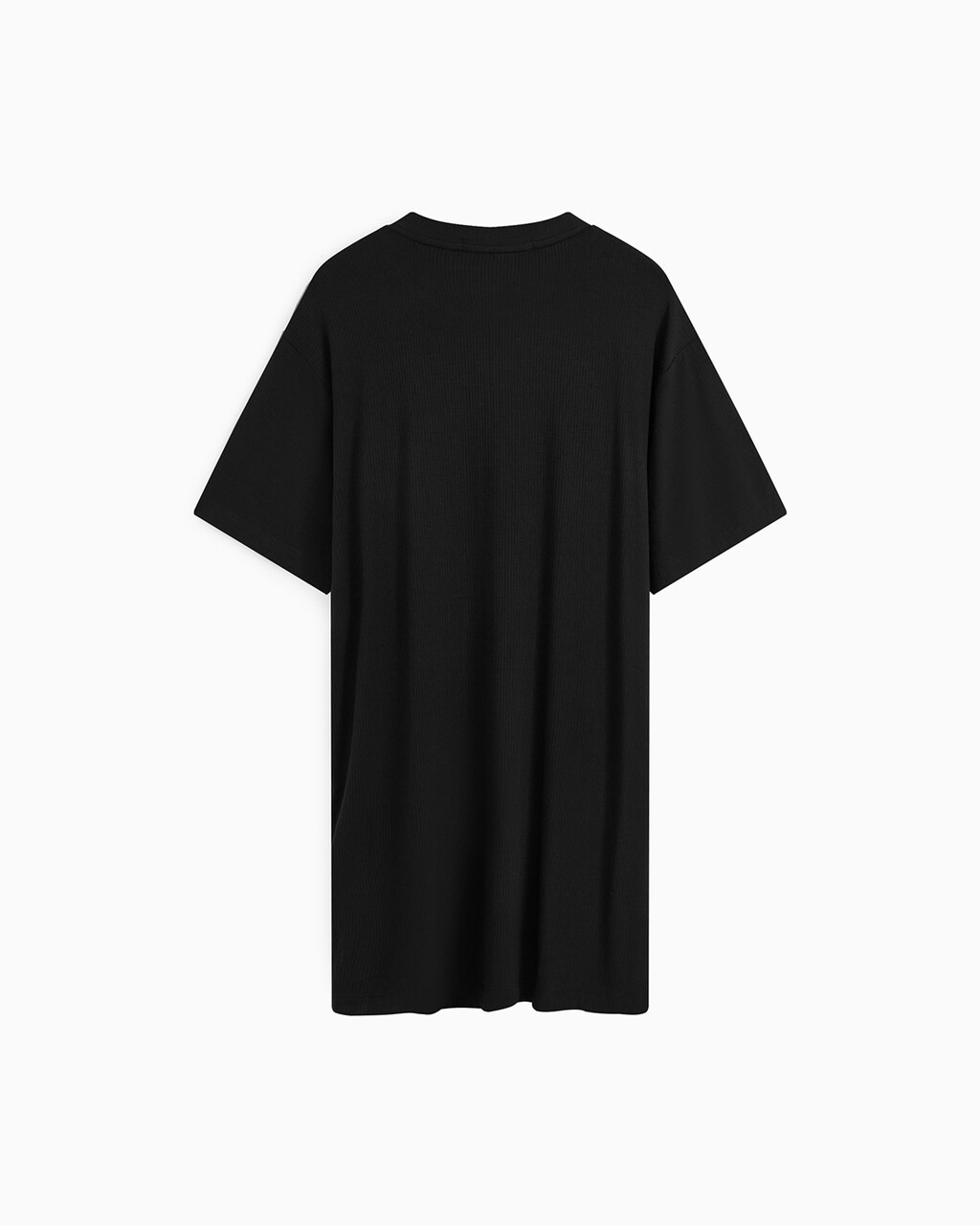 Side Gather Monogram Tee Dress, Ck Black, hi-res