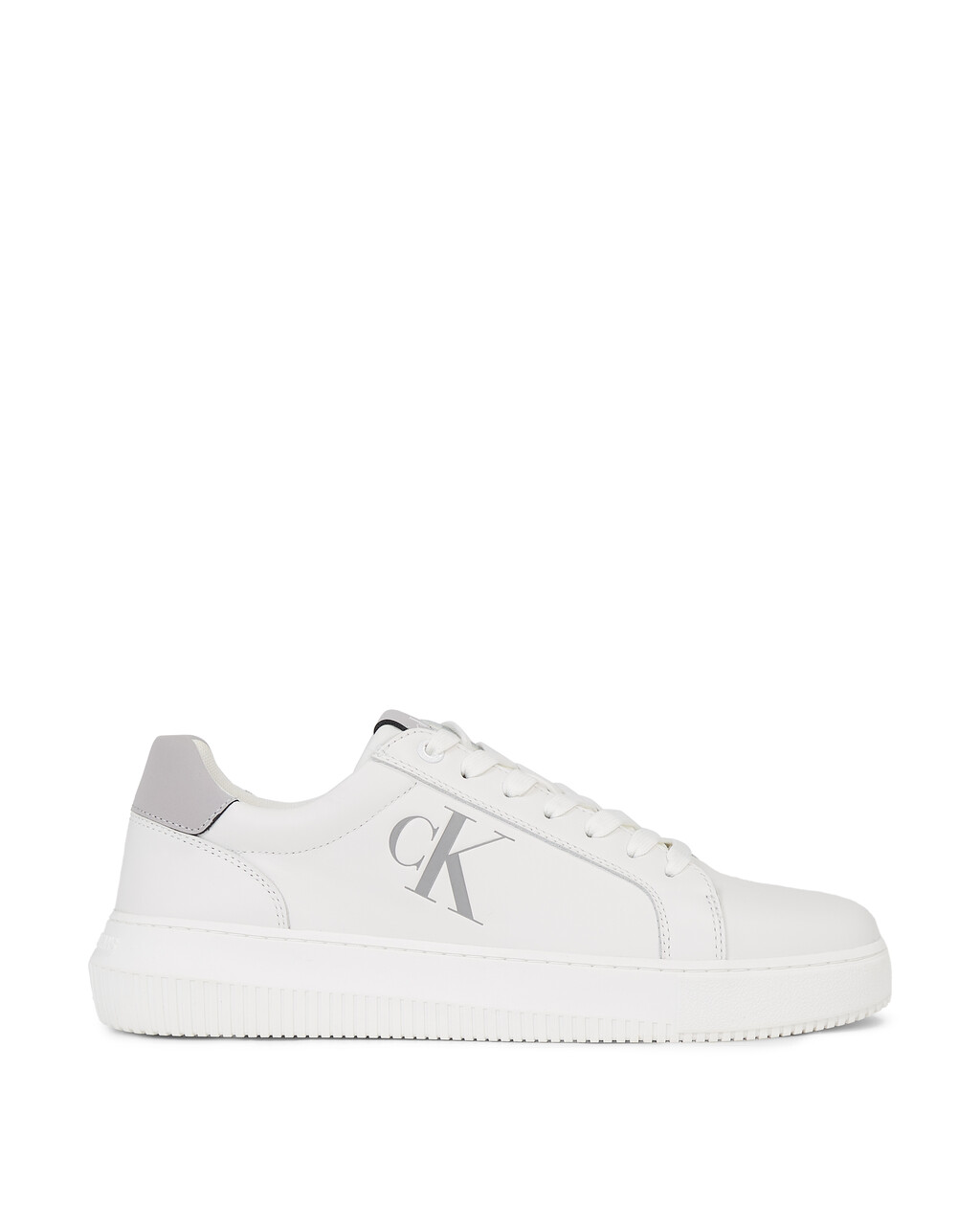 Leather Trainers, Bright White/Formal Gray, hi-res