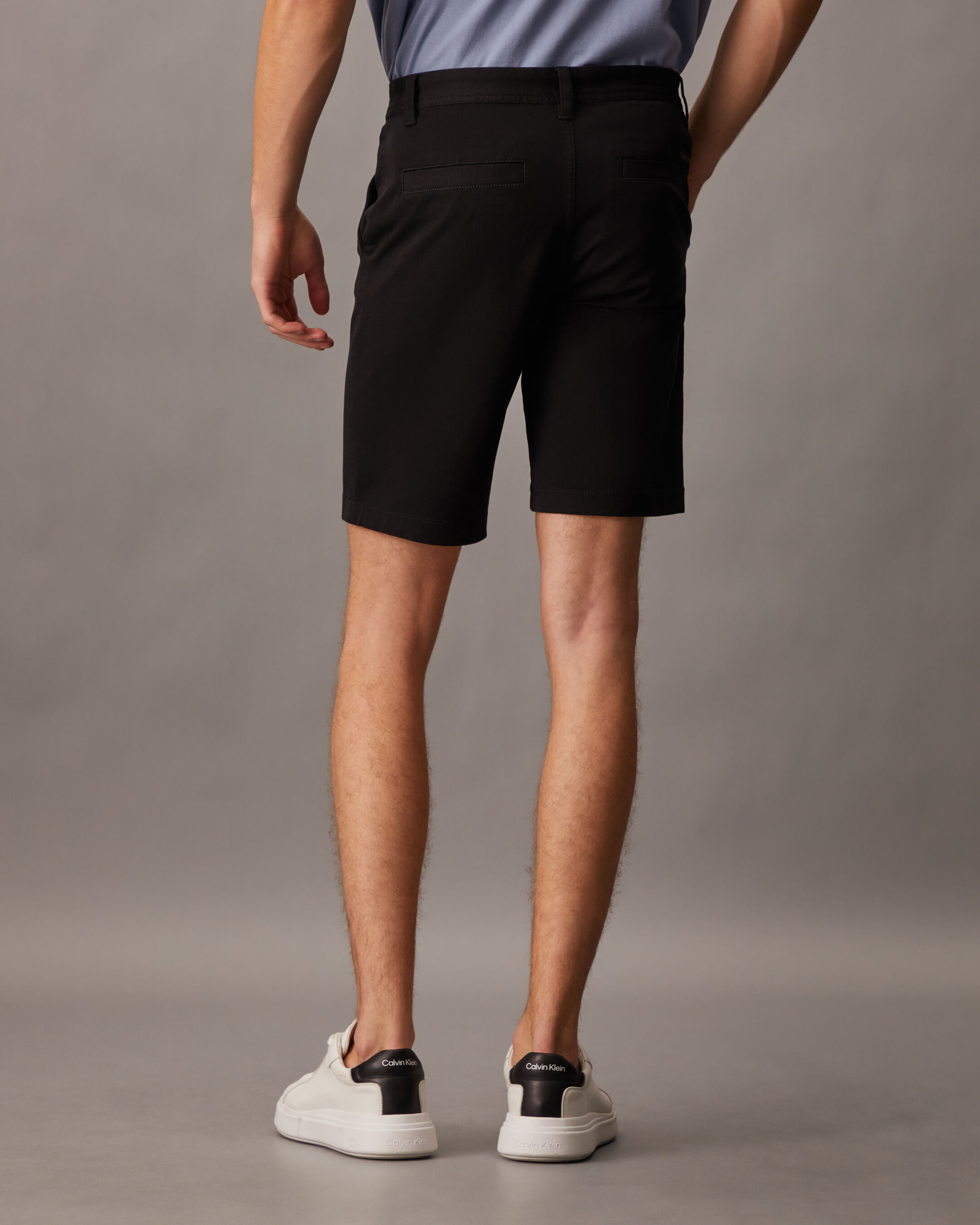 Essential Cotton Lyocell Chino Shorts black Calvin Klein Hong Kong