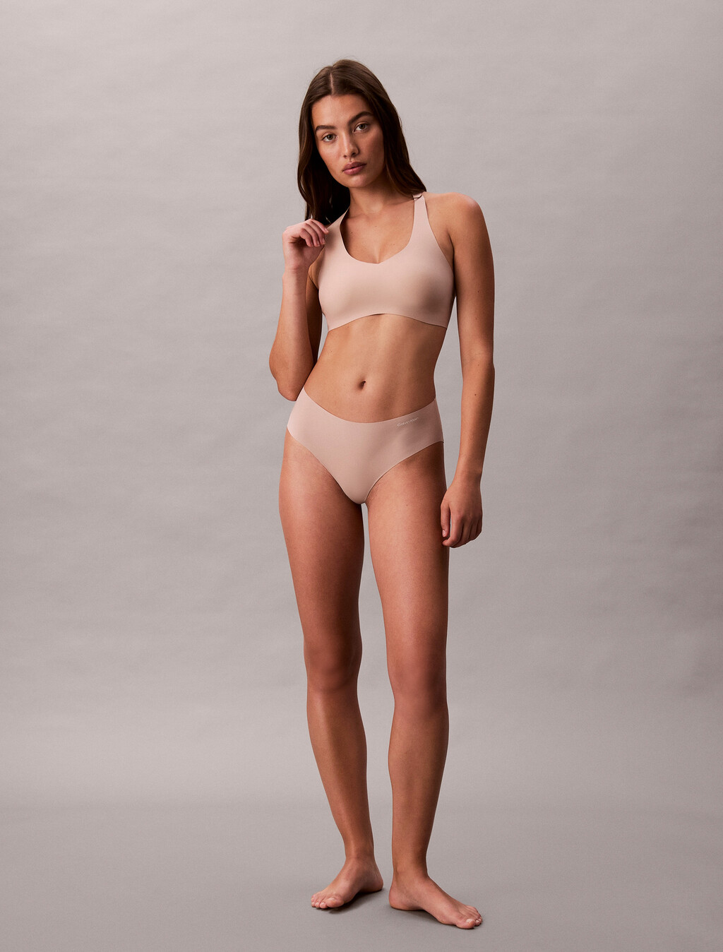 Lightly Lined Racerback Bralette - Invisibles, Cedar, hi-res
