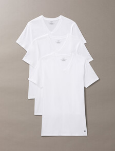 Cotton Classics三件組 V 領 T 裇, WHITE/WHITE/WHITE, hi-res