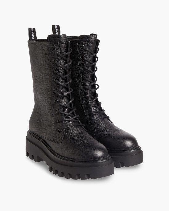 FLATFORM MID-LENGTH LACE-UP BOOTS