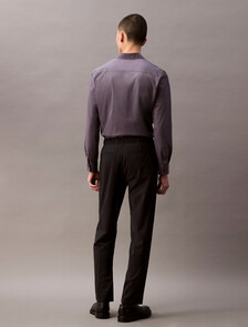 Wool Blend Elastic Classic Trouser, Black Beauty, hi-res