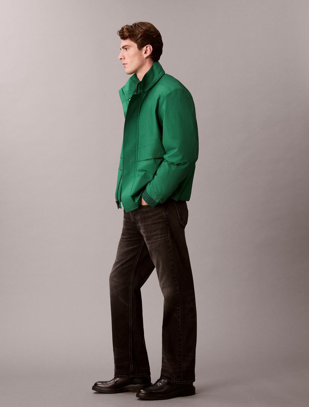 Lightweight Relaxed Short Parka, Verdant Green, hi-res