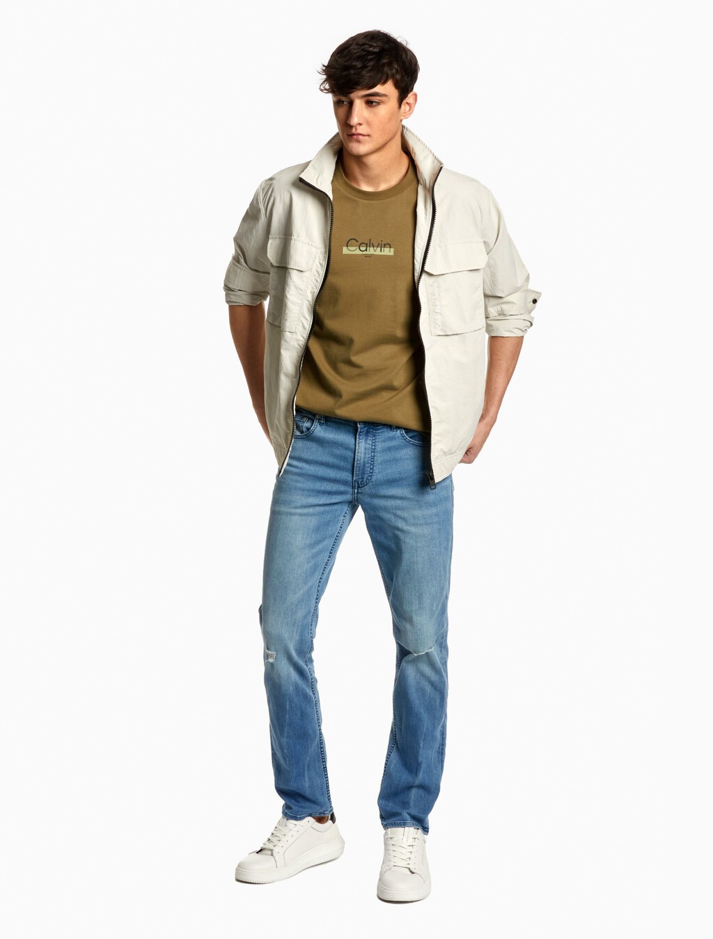 37.5 BODY 牛仔褲, Light Blue Dstr Tonal Logo, hi-res