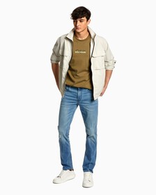 37.5 BODY 牛仔褲, Light Blue Dstr Tonal Logo, hi-res