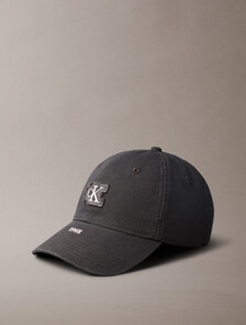 Washed Canvas Embroidered Logo Cap, Pirate Black, hi-res