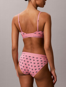 Icon Cotton Modal Bikini Briefs, Be Mine CK Calm Pink, hi-res