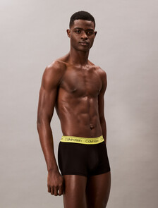 Logo Low Rise Trunk 3 Pack, BLACK BODIES w/ BEAU BLUE/FOGGY MAUVE/KEWL LIME WB, hi-res