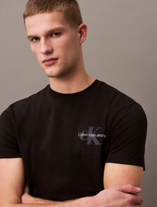 Classic Logo Blur Tee, Black, hi-res