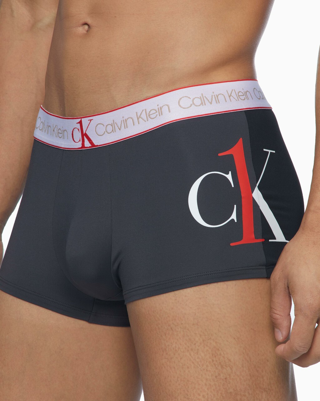 CK ONE GRAPHIC LOGO MICRO LOW RISE TRUNK, Void, hi-res