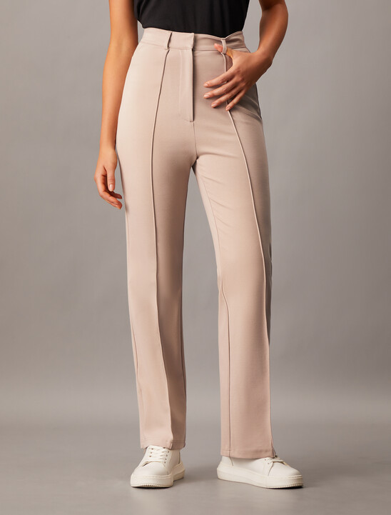 High Rise Flare Milano Pants