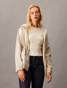 Waisted Zip Up Jacket, Pelican, hi-res