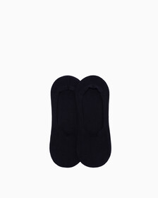 LOGO COTTON LINER SOCKS 2 PAIRS, BLACK, hi-res