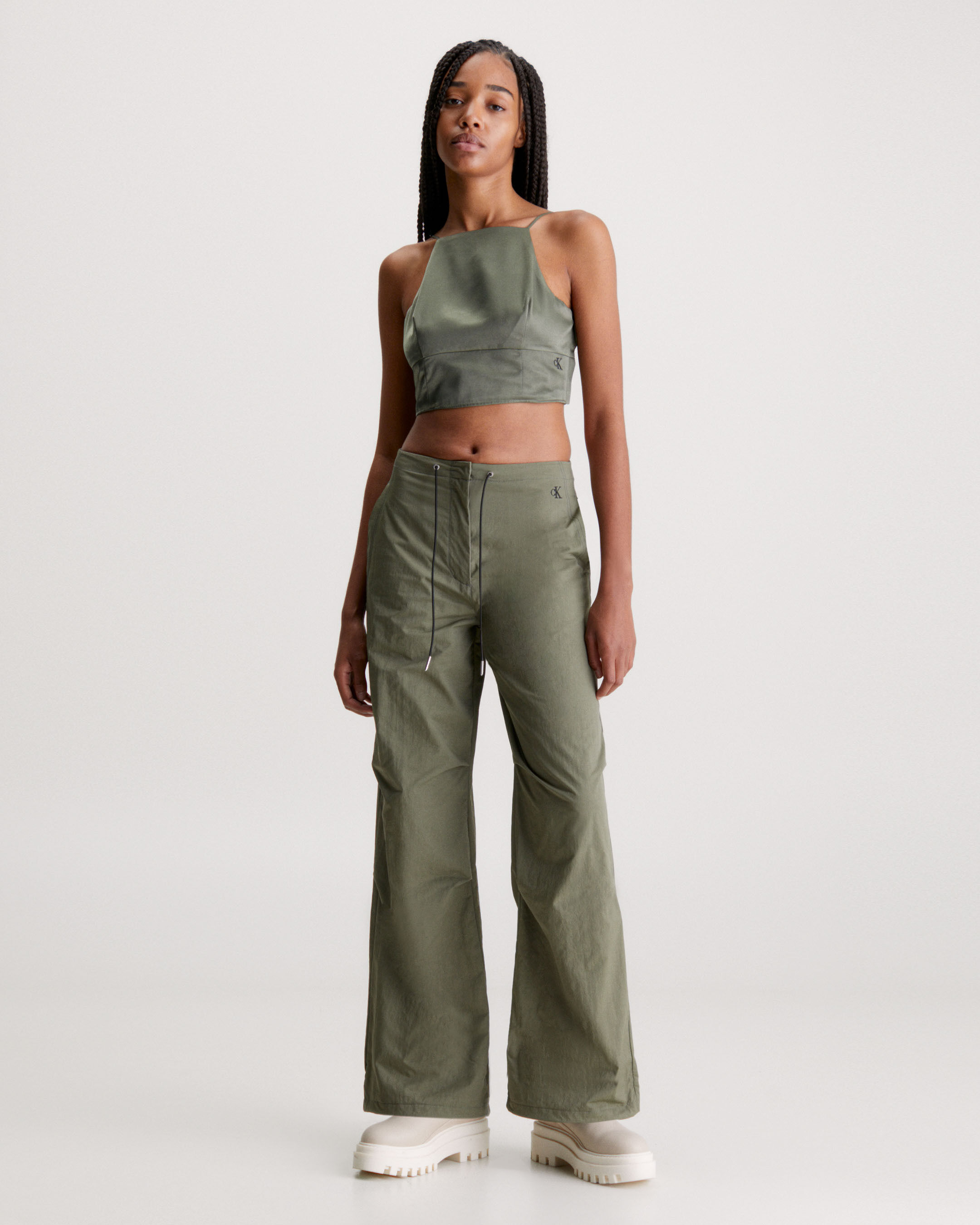 Calvin klein pants and crop top best sale