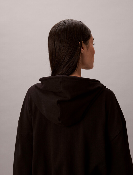 標誌棉質針織連帽外套