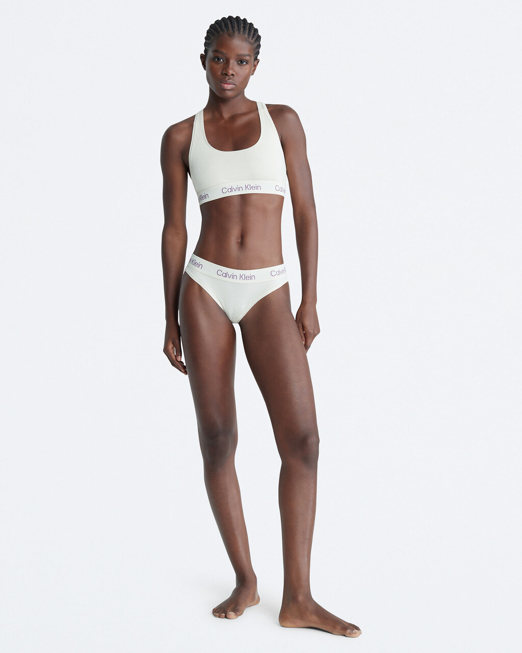 Calvin Klein Modern Cotton Bralette Pride White QF6010 - Free Shipping at  Largo Drive