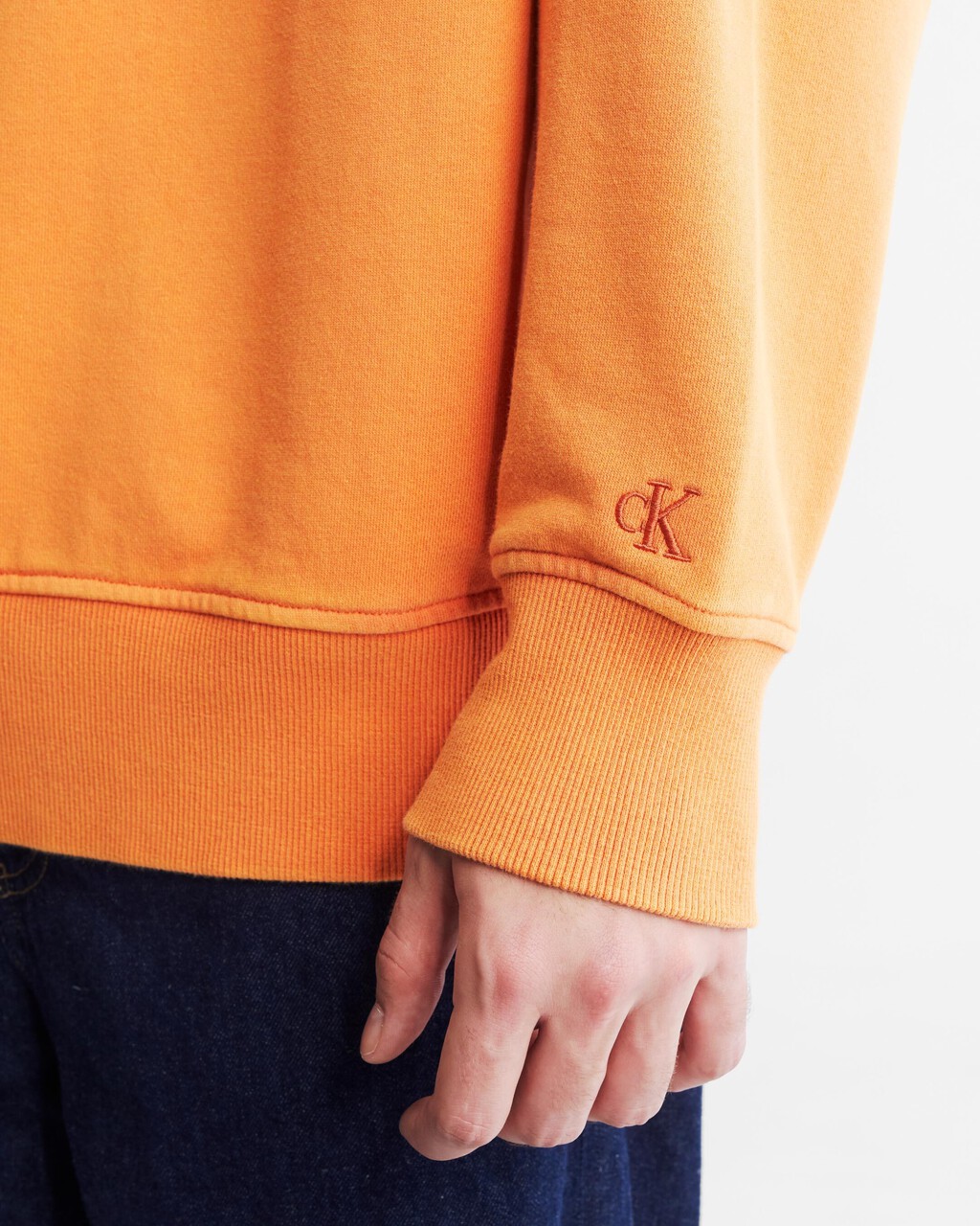 Naturals Mineral Dye Monologo Sweatshirt, Burnt Clay, hi-res