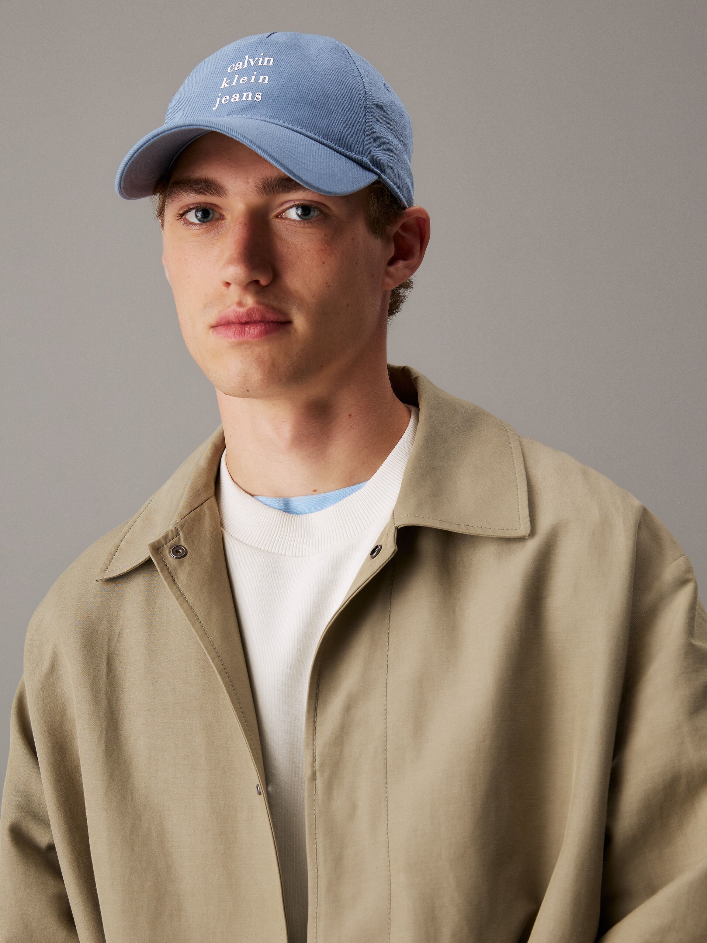 お歳暮 人気 オシャレ Twill Logo Kong Hong Klein Calvin | blue | Cap 帽子