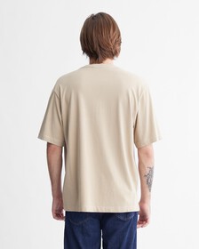 Mineral Dye Relaxed Monologo Tee, Plaza Taupe, hi-res